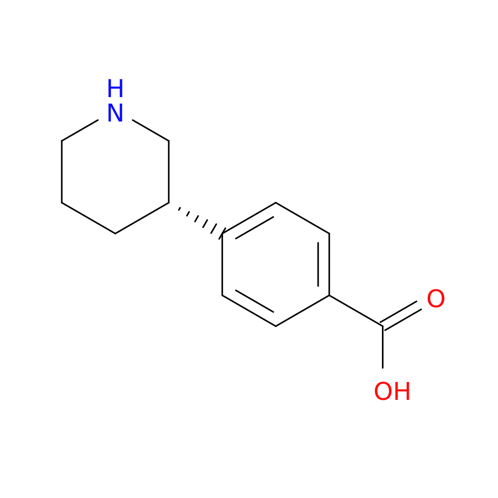 (S)-4-(Piperidin-3-yl)benzoic acid
