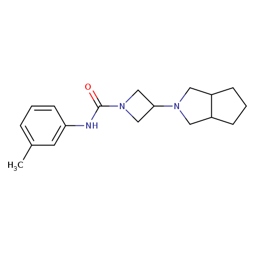 N-(3-methylphenyl)-3-{octahydrocyclopenta[c]pyrrol-2-yl}azetidine-1-carboxamide