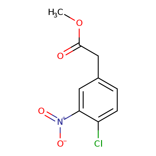 Benzeneacetic acid, 4-chloro-3-nitro-, methyl ester