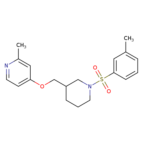 2-methyl-4-{[1-(3-methylbenzenesulfonyl)piperidin-3-yl]methoxy}pyridine