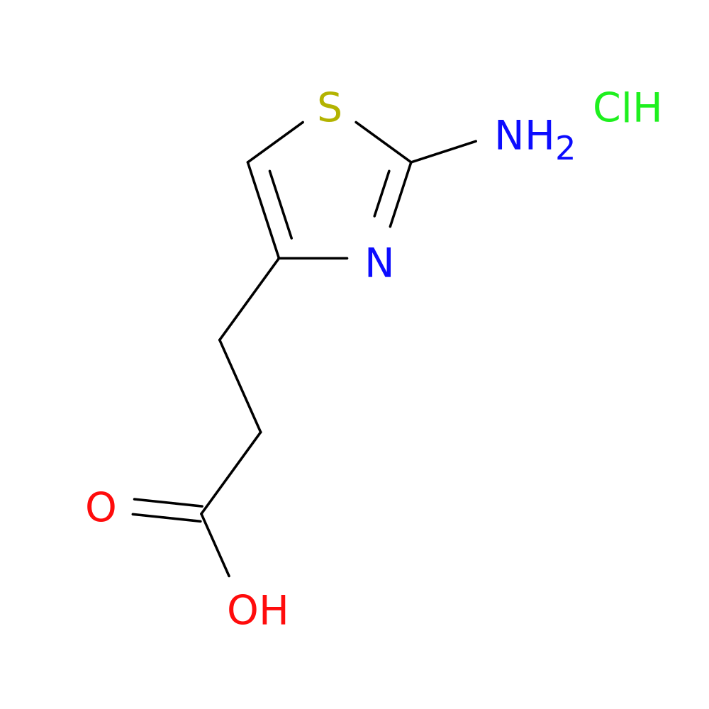 3-(2-amino-1,3-thiazol-4-yl)propanoic acid hydrochloride