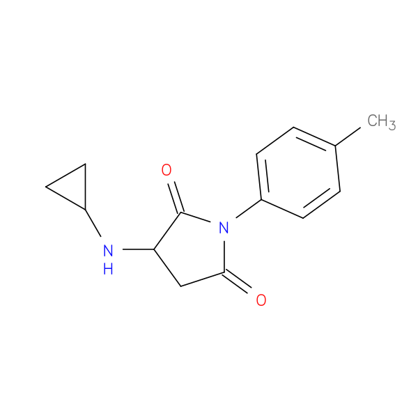 3-(cyclopropylamino)-1-(4-methylphenyl)pyrrolidine-2,5-dione