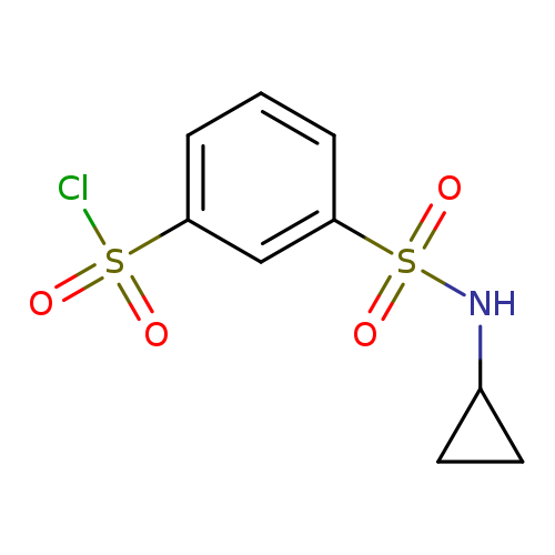 3-(cyclopropylsulfamoyl)benzene-1-sulfonyl chloride