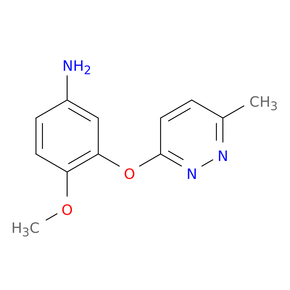 4-Methoxy-3-[(6-methylpyridazin-3-yl)oxy]aniline