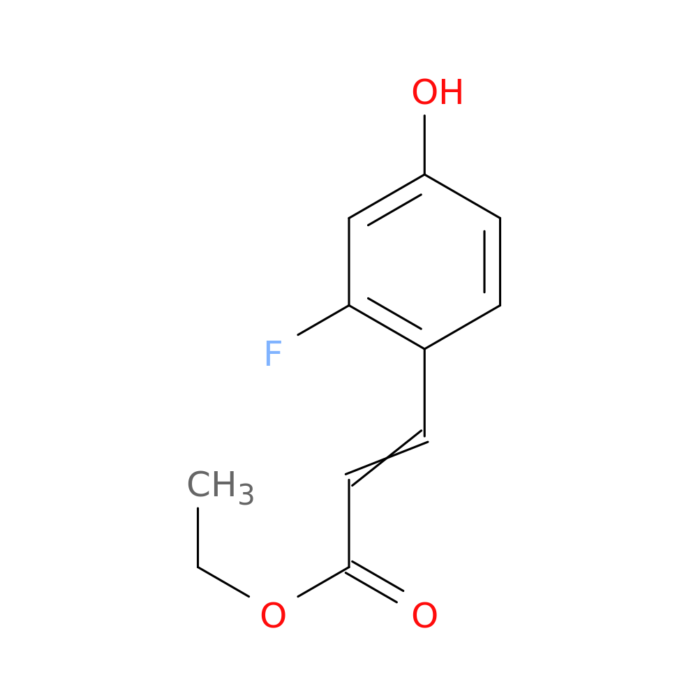 2-Propenoic acid, 3-(2-fluoro-4-hydroxyphenyl)-, ethyl ester, (2e)