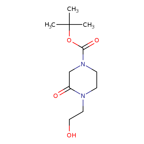tert-Butyl 4-(2-hydroxyethyl)-3-oxopiperazine-1-carboxylate