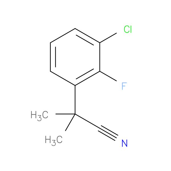 2-(3-Chloro-2-fluorophenyl)-2-methylpropanenitrile