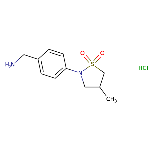 2-[4-(aminomethyl)phenyl]-4-methyl-1lambda6,2-thiazolidine-1,1-dionehydrochloride