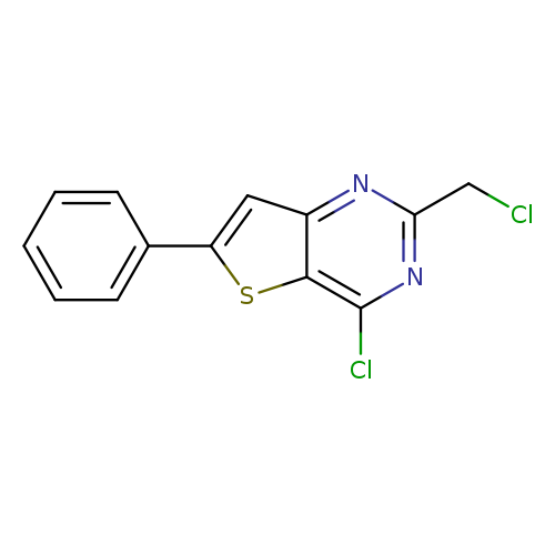 4-chloro-2-(chloromethyl)-6-phenylthieno[3,2-d]pyrimidine