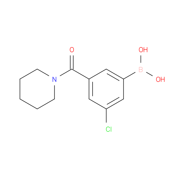 (3-CHLORO-5-(PIPERIDINE-1-CARBONYL)PHENYL)BORONIC ACID