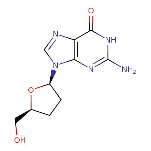 2-Amino-9-((2R,5S)-5-(hydroxymethyl)tetrahydrofuran-2-yl)-1H-purin-6(9H)-one