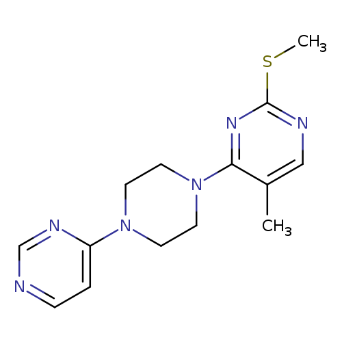5-methyl-2-(methylsulfanyl)-4-[4-(pyrimidin-4-yl)piperazin-1-yl]pyrimidine