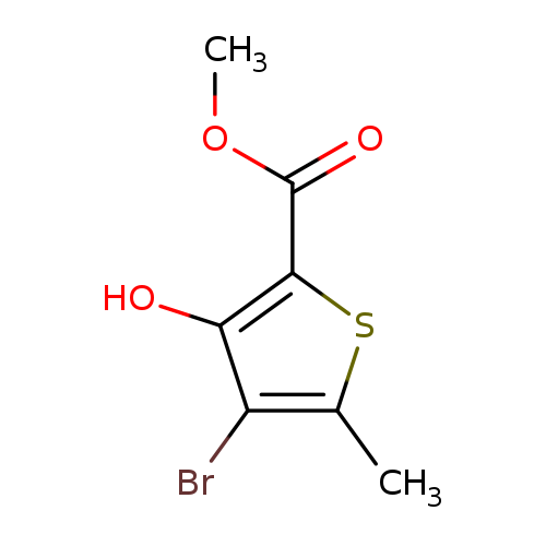 2-Thiophenecarboxylic acid, 4-bromo-3-hydroxy-5-methyl-, methyl ester