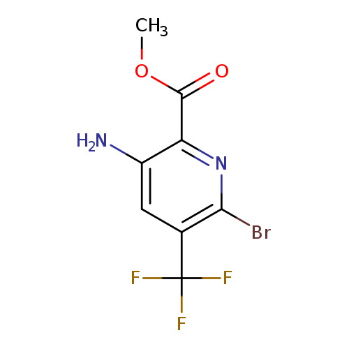 2-Pyridinecarboxylic acid, 3-amino-6-bromo-5-(trifluoromethyl)-, methylester