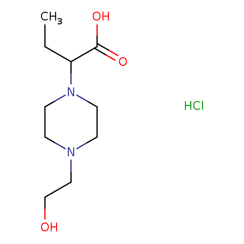2-[4-(2-hydroxyethyl)piperazin-1-yl]butanoic acid hydrochloride