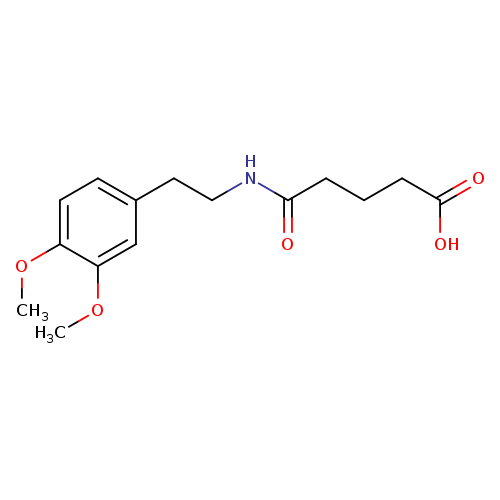 5-([2-(3,4-Dimethoxyphenyl)ethyl]amino)-5-oxopentanoic acid