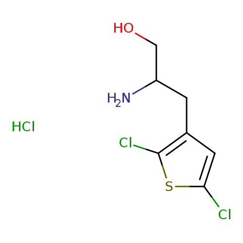 2-amino-3-(2,5-dichlorothiophen-3-yl)propan-1-olhydrochloride
