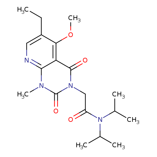 2-{6-ethyl-5-methoxy-1-methyl-2,4-dioxo-1H,2H,3H,4H-pyrido[2,3-d]pyrimidin-3-yl}-N,N-bis(propan-2-yl)acetamide