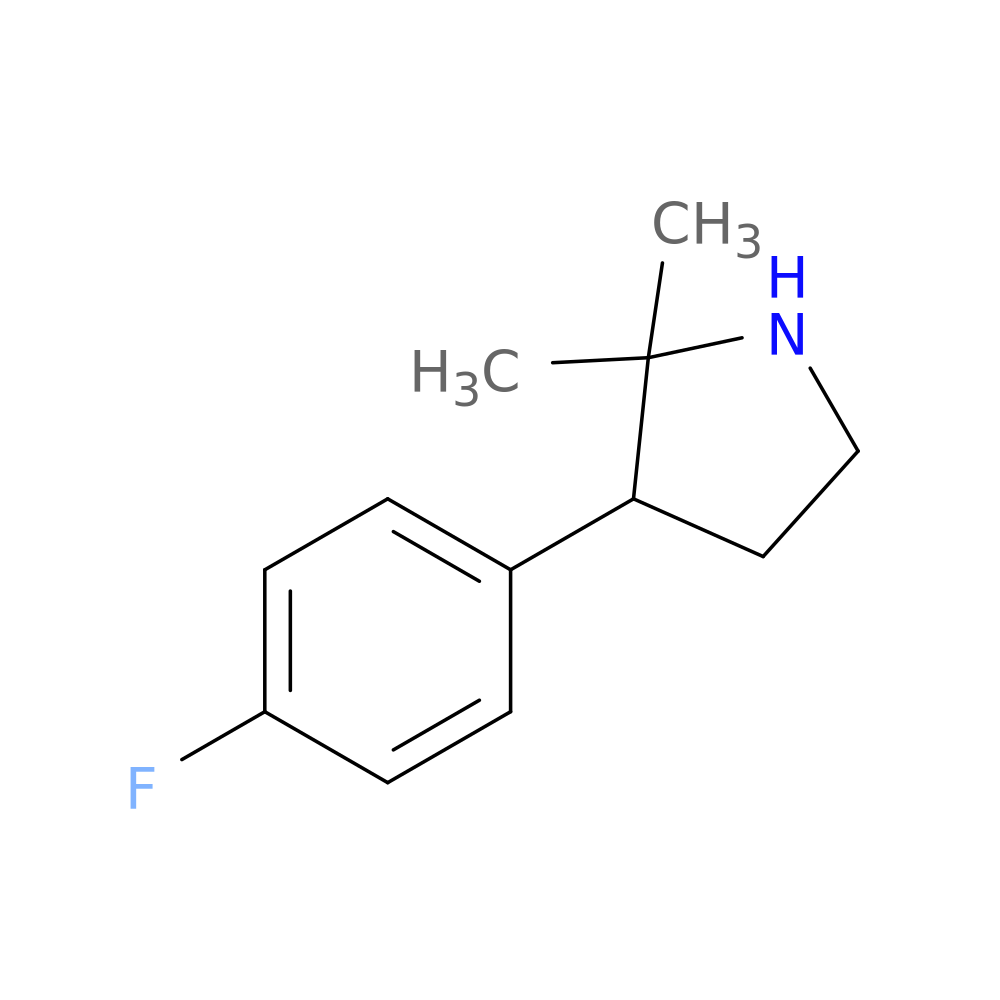 3-(4-Fluorophenyl)-2,2-dimethylpyrrolidine