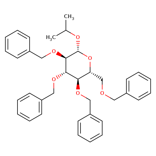 β-D-Glucopyranoside, 1-methylethyl 2,3,4,6-tetrakis-O-(phenylmethyl)-