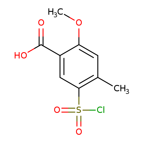Benzoic acid, 5-(chlorosulfonyl)-2-Methoxy-4-Methyl-