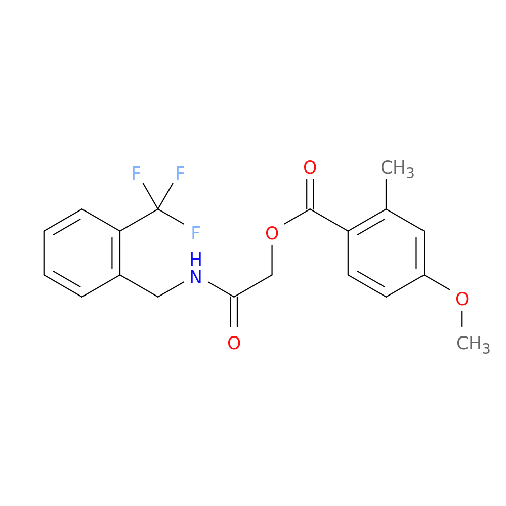 ({[2-(trifluoromethyl)phenyl]methyl}carbamoyl)methyl 4-methoxy-2-methylbenzoate