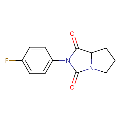 2-(4-fluorophenyl)-hexahydro-1H-pyrrolo[1,2-c]imidazolidine-1,3-dione