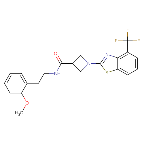 N-[2-(2-methoxyphenyl)ethyl]-1-[4-(trifluoromethyl)-1,3-benzothiazol-2-yl]azetidine-3-carboxamide