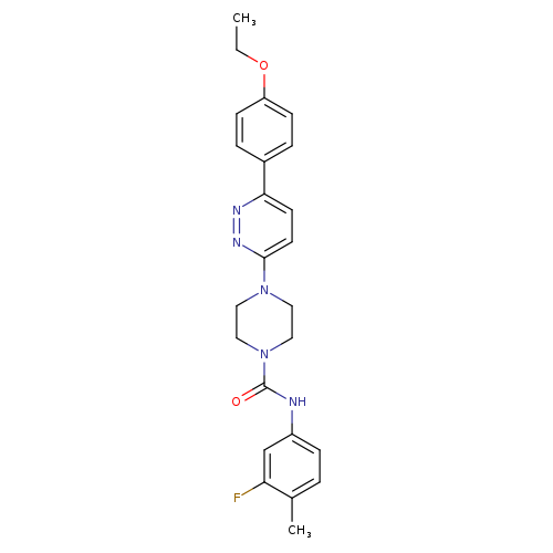 4-[6-(4-ethoxyphenyl)pyridazin-3-yl]-N-(3-fluoro-4-methylphenyl)piperazine-1-carboxamide