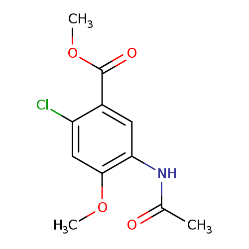 Benzoic acid, 5-(acetylamino)-2-chloro-4-methoxy-, methyl ester