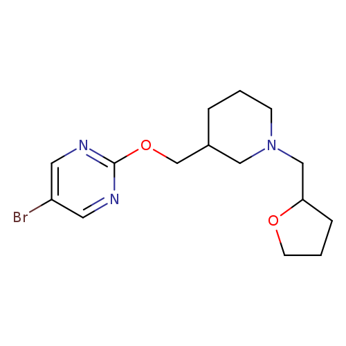5-bromo-2-({1-[(oxolan-2-yl)methyl]piperidin-3-yl}methoxy)pyrimidine