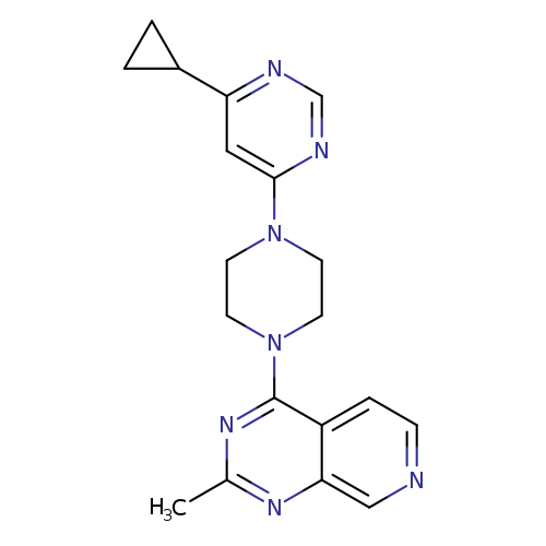 4-cyclopropyl-6-(4-{2-methylpyrido[3,4-d]pyrimidin-4-yl}piperazin-1-yl)pyrimidine