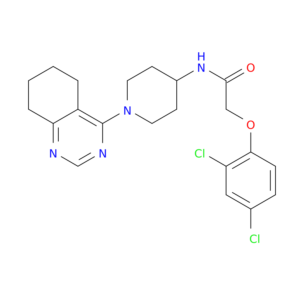 2-(2,4-dichlorophenoxy)-N-[1-(5,6,7,8-tetrahydroquinazolin-4-yl)piperidin-4-yl]acetamide