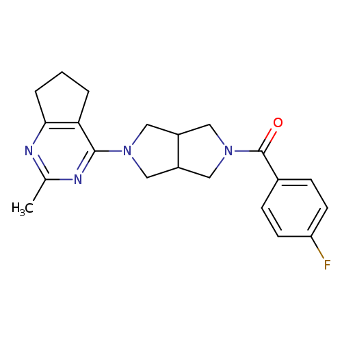 2-(4-fluorobenzoyl)-5-{2-methyl-5H,6H,7H-cyclopenta[d]pyrimidin-4-yl}-octahydropyrrolo[3,4-c]pyrrole