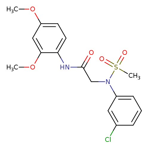 2-[3-chloro(methylsulfonyl)anilino]-N-(2,4-dimethoxyphenyl)acetamide