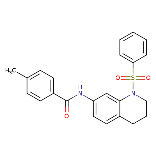 N-[1-(benzenesulfonyl)-1,2,3,4-tetrahydroquinolin-7-yl]-4-methylbenzamide