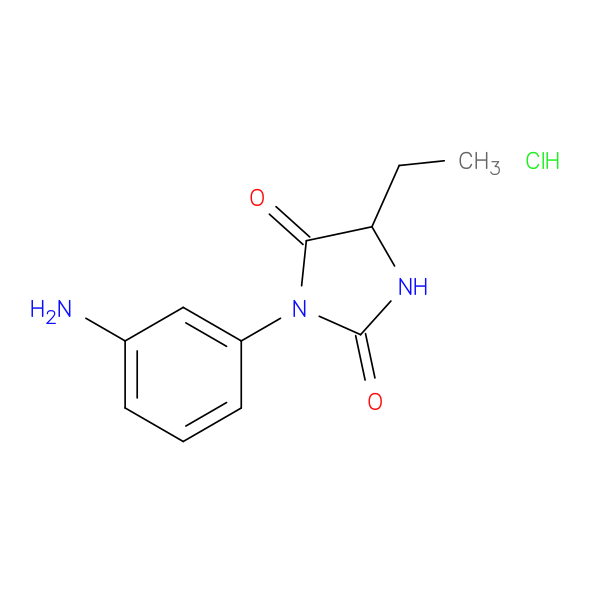 3-(3-aminophenyl)-5-ethylimidazolidine-2,4-dione hydrochloride