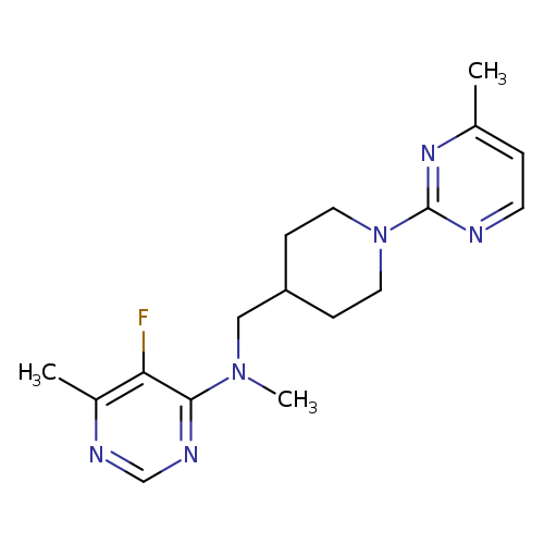 5-fluoro-N,6-dimethyl-N-{[1-(4-methylpyrimidin-2-yl)piperidin-4-yl]methyl}pyrimidin-4-amine