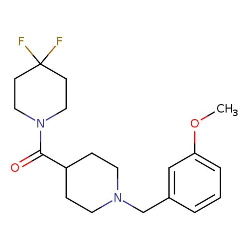 4,4-difluoro-1-{1-[(3-methoxyphenyl)methyl]piperidine-4-carbonyl}piperidine