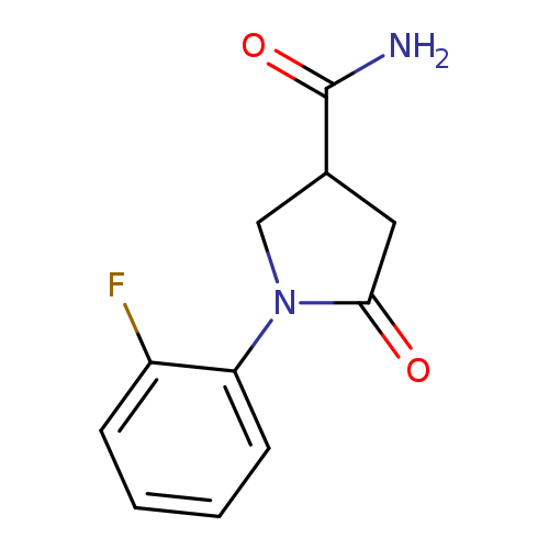 1-(2-fluorophenyl)-5-oxopyrrolidine-3-carboxamide