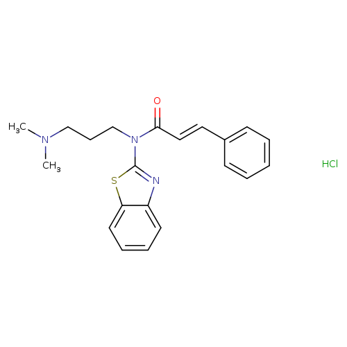 (2E)-N-(1,3-benzothiazol-2-yl)-N-[3-(dimethylamino)propyl]-3-phenylprop-2-enamide hydrochloride