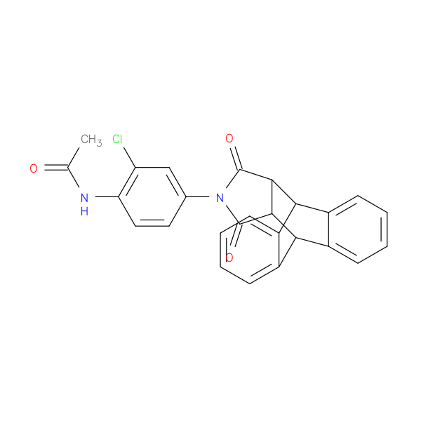 N-(2-chloro-4-{16,18-dioxo-17-azapentacyclo[6.6.5.0^{2,7}.0^{9,14}.0^{15,19}]nonadeca-2(7),3,5,9(14),10,12-hexaen-17-yl}phenyl)acetamide