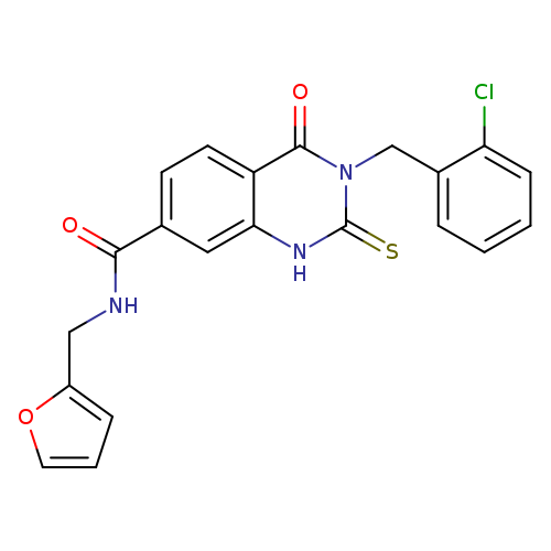 3-[(2-chlorophenyl)methyl]-N-[(furan-2-yl)methyl]-4-oxo-2-sulfanylidene-1,2,3,4-tetrahydroquinazoline-7-carboxamide