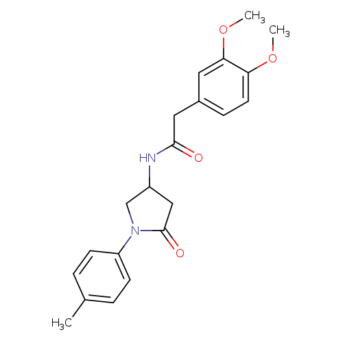 2-(3,4-dimethoxyphenyl)-N-[1-(4-methylphenyl)-5-oxopyrrolidin-3-yl]acetamide