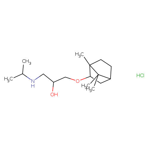 2-Propanol, 1-[(1-methylethyl)amino]-3-[(1,7,7-trimethylbicyclo[2.2.1]hept-2-yl)oxy]-, hydrochloride (1:1)