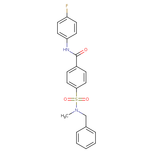 4-[benzyl(methyl)sulfamoyl]-N-(4-fluorophenyl)benzamide