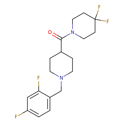 1-{1-[(2,4-difluorophenyl)methyl]piperidine-4-carbonyl}-4,4-difluoropiperidine