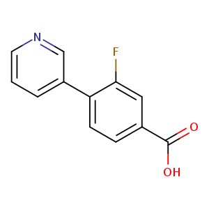 3-Fluoro-4-(pyridin-3-yl)benzoic acid