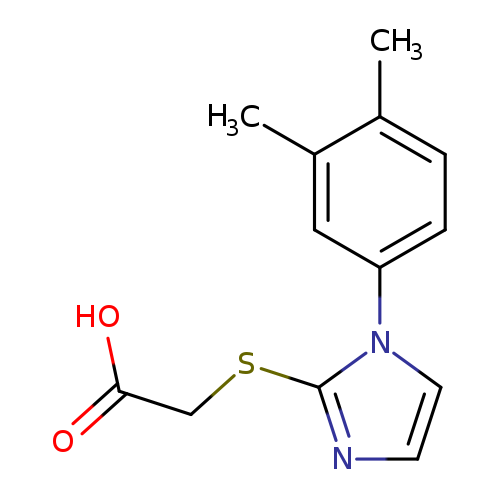2-{[1-(3,4-dimethylphenyl)-1H-imidazol-2-yl]sulfanyl}acetic acid