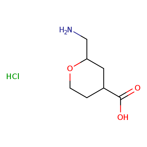 2-(aminomethyl)oxane-4-carboxylic acid hydrochloride, Mixture of diastereomers